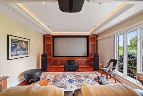 Theatre Room in Luxury Home For Sale
