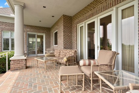Covered Porch on Luxury Home in Dayton OH