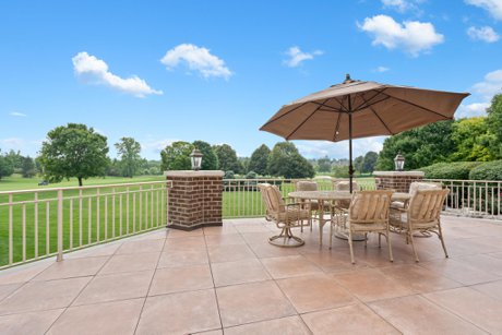 Large Deck Overlooking golf course at Country Club of the North