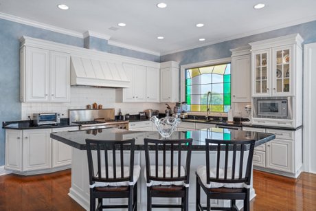 White Kitchen in Luxury Home for Sale