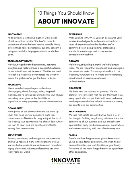 INNOVATE Real Estate Myrtle Beach