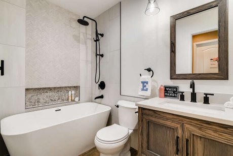 Remodeled kid bathroom