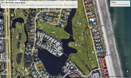 Enjoy 100' oceanfront lots in the luxurious North Ponte Vedra Blvd 100 block. 