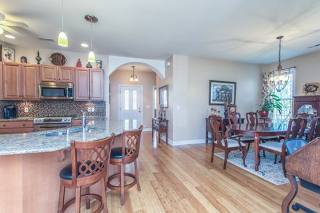 3108 Redfield Dr. Open floor plan kitchen and dining room Magnolia Greens