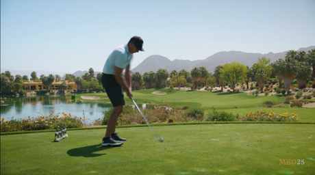 Golfing at the Reserve Country Club in South Palm Desert CA with panoramic mountain view
