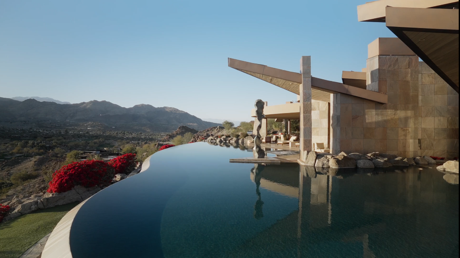 Luxury home for sale in Palm Desert CA with pool and mountain views, listed by Ryan Gaertner