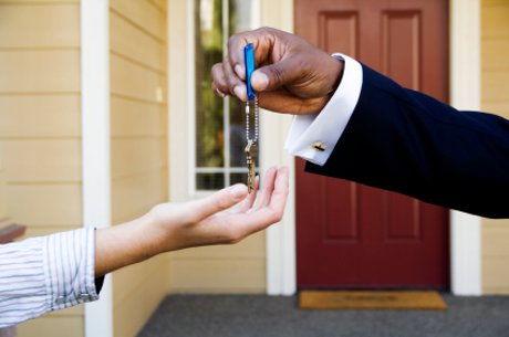 Home Buyers Getting the Keys to their new home