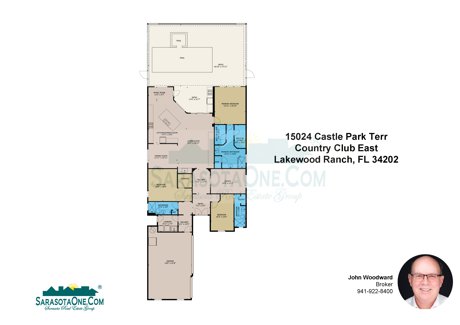 15024 Castle Park Terrace, Country Club East, Lakewood Ranch, FL 34202 Floor Plan
