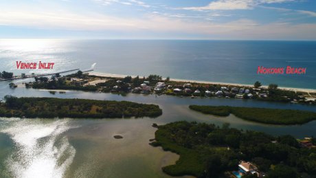 Just a quick 10 minute boat ride to the Gulf of Mexico from 514 Pine Cone Lane, Nokomis Florida