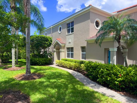 Exterior of 7434 Botanica Parkway Unit 101 in Sarasota Florida.