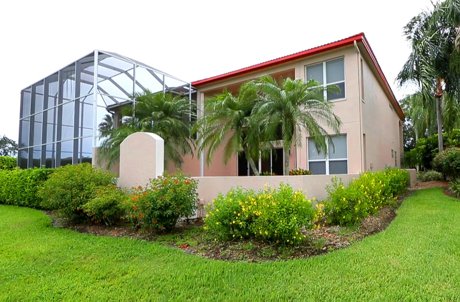 The back view of the villas at Prestancia - Sarasota, FL