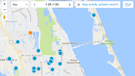 Jensen Beach Real Estate Map Search