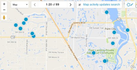 Palm City Real Estate Map Search