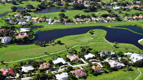 Aerial view of Palmer Ranch neighborhoods in Sarasota, Florida