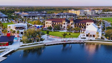 Aerial view of Wellen Park Downtown