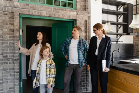 realtor showing home 