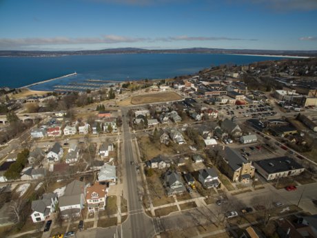 petoskey michigan aerial drone real estate photo