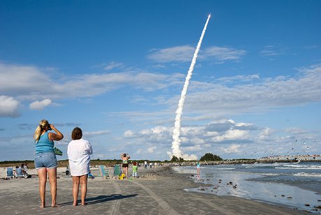 Rocket Launch view from Cocoa Beach Florida