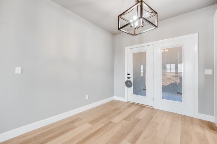 Dining area with French doors