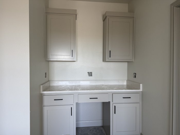 Sample photo: Built-in desk in the 1,738 sq ft plan