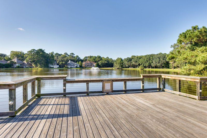 A dock on the water in Hilton Head Plantation, Hilton Head Island, SC