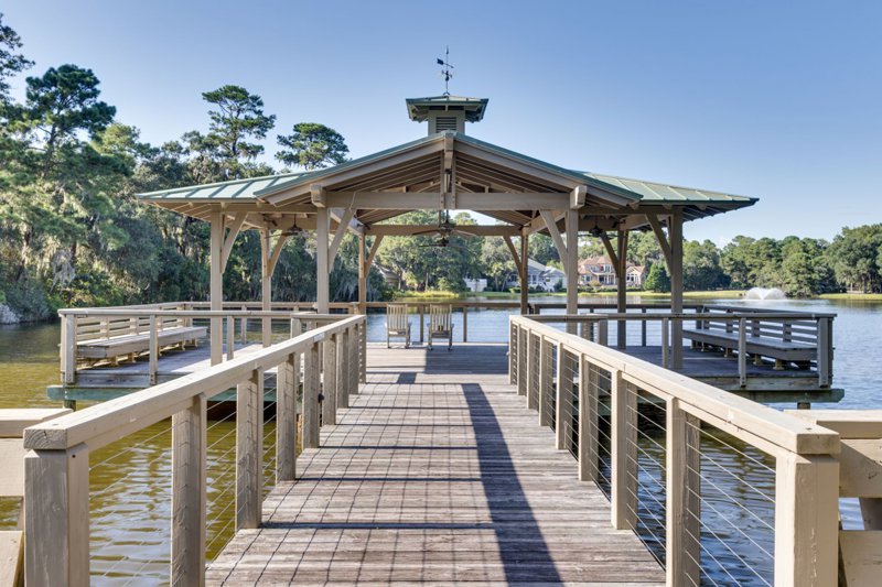 Waterfront dock view in Hilton Head Plantation, Hilton Head Island, SC