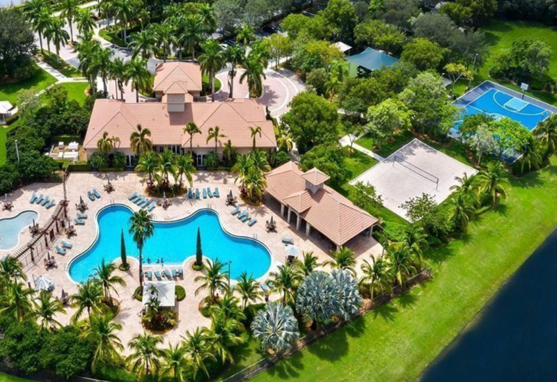 Clubhouse pool at Isles at Weston in Weston FL