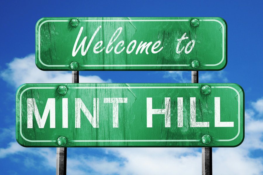 Welcome to Mint Hill sign in Mint Hill North Carolina