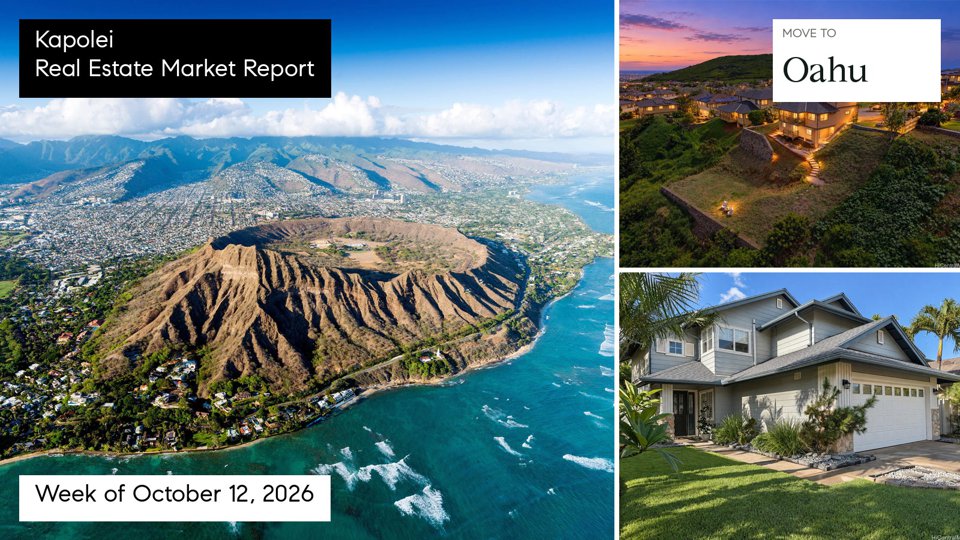Kapolei real estate market report for the week ending October 18, 2026 with Doug Ward