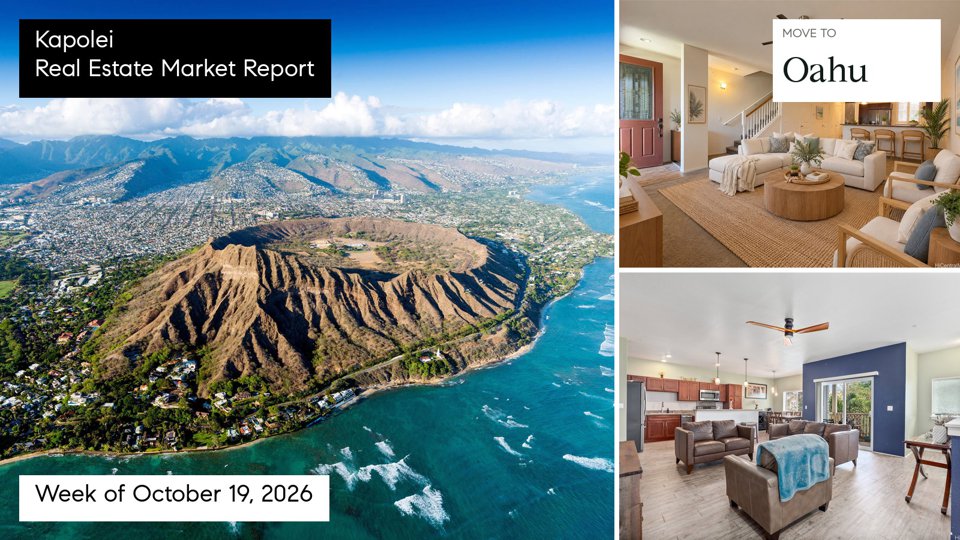 Kapolei Hawaii real estate market report for the week ending October 25, 2026