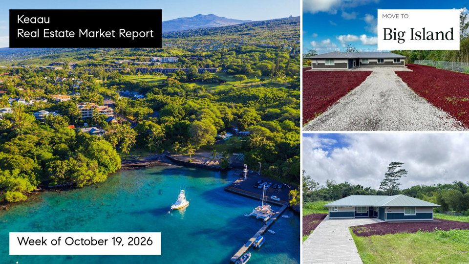 Keaau real estate market report for the week ending October 25, 2026 with Doug Ward