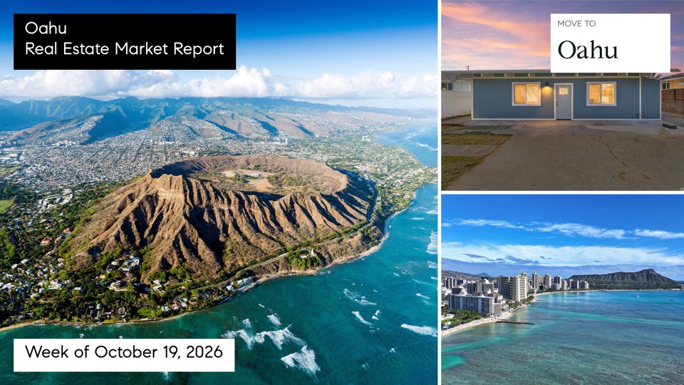 Oahu real estate market report for the week ending October 25, 2026 with Doug Ward