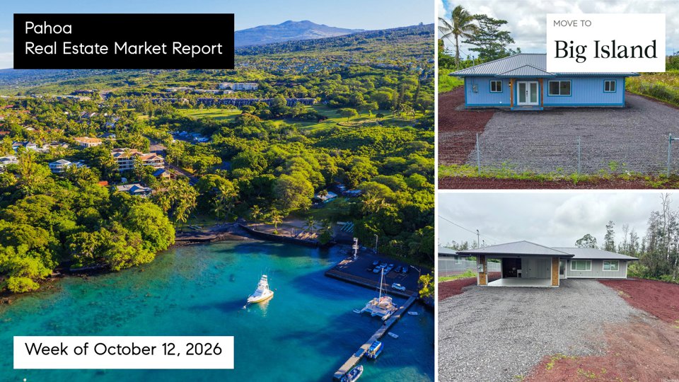Pahoa real estate market report for the week ending October 18, 2026 with Doug Ward