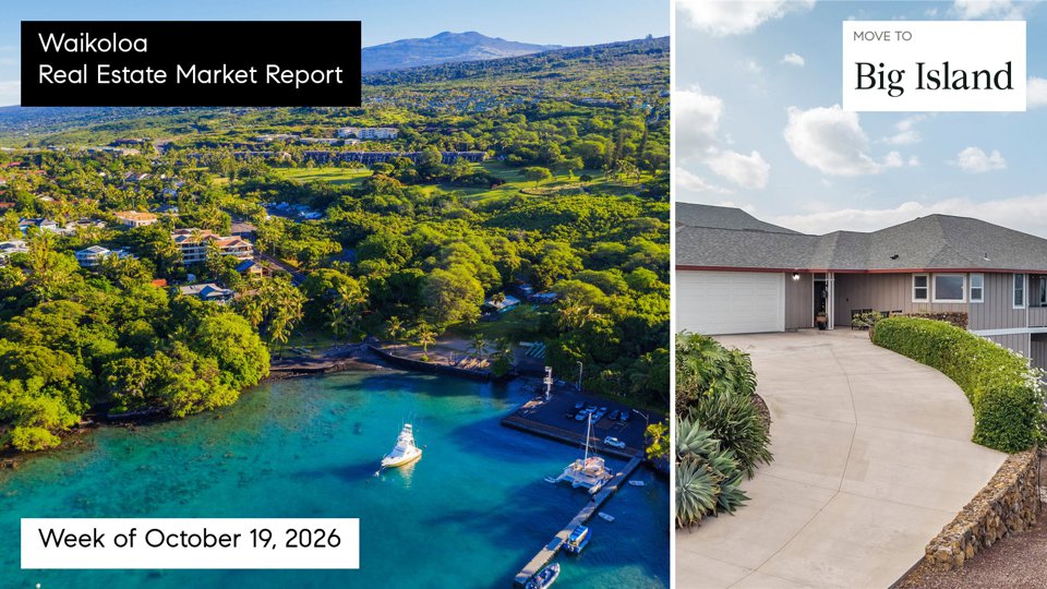 Waikoloa real estate market report for the week ending October 25, 2026 with Doug Ward