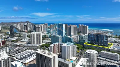 One Ala Moana Aerial View