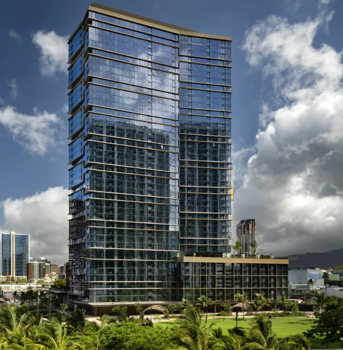The Park Ward Village condominium beside Victoria Ward Park