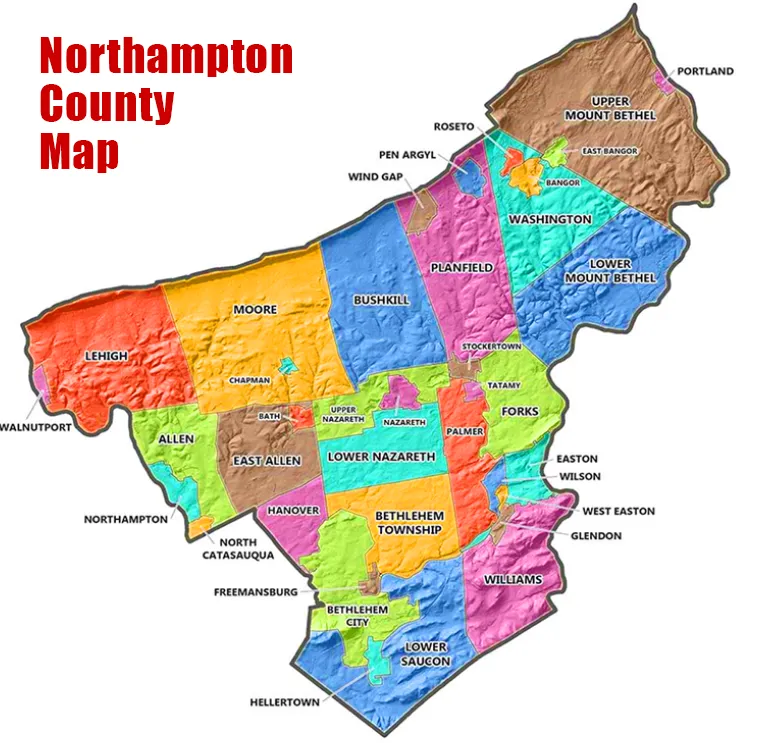 Northampton County Map