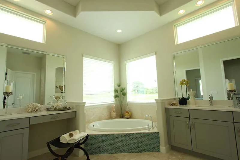 courtyard model home