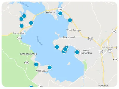 Lake Livingston Real Estate Map Search