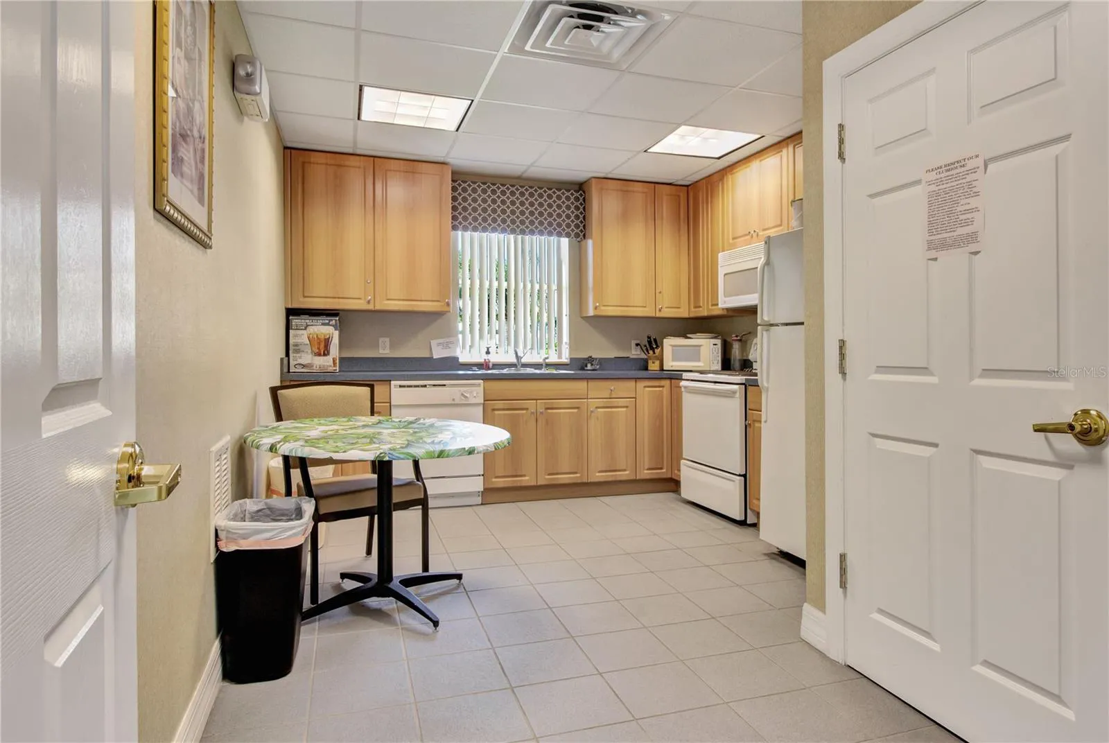 Clubhouse kitchen at The Colony at Sabal Trace North Port Florida