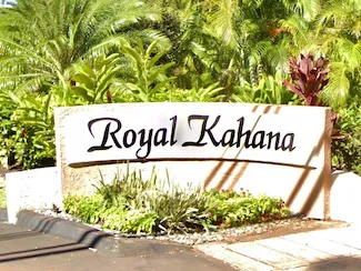 Royal Kahana  Sign