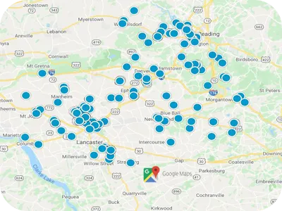 Berks and Lancaster County Real Estate Map Search