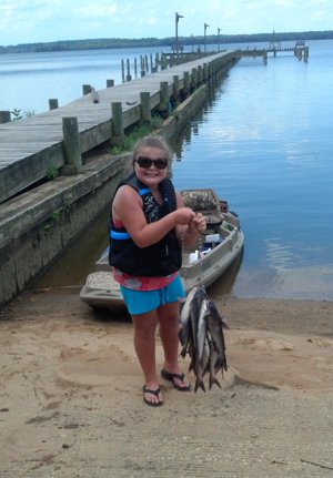 Portobago Bay Cat Fish on stringer