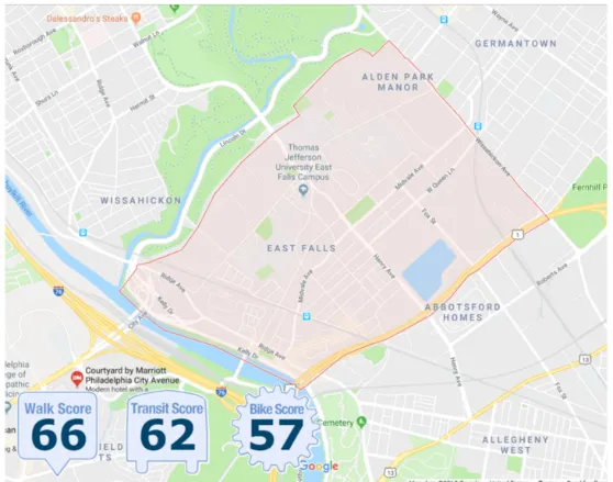 EAST FALLS NEIGHBORHOOD BOUNDARY MAP