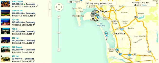 Coronado Property Search Map