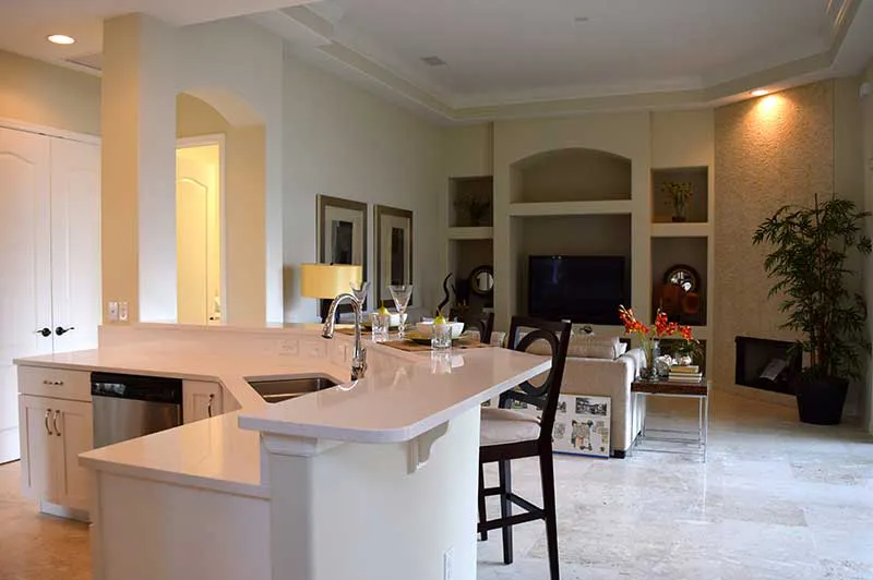 courtyard model home