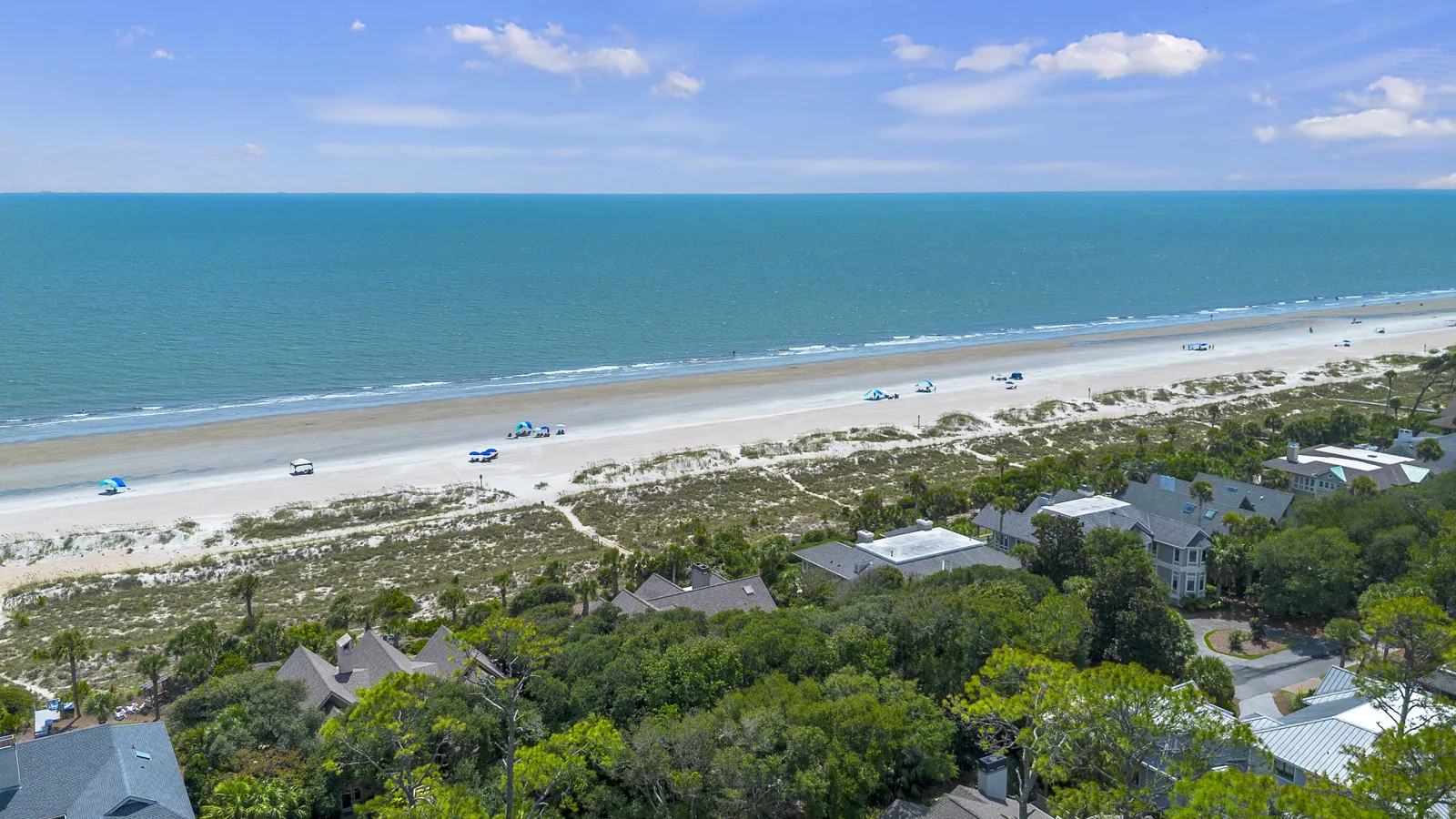 Aerial photograph of the oceanfront
