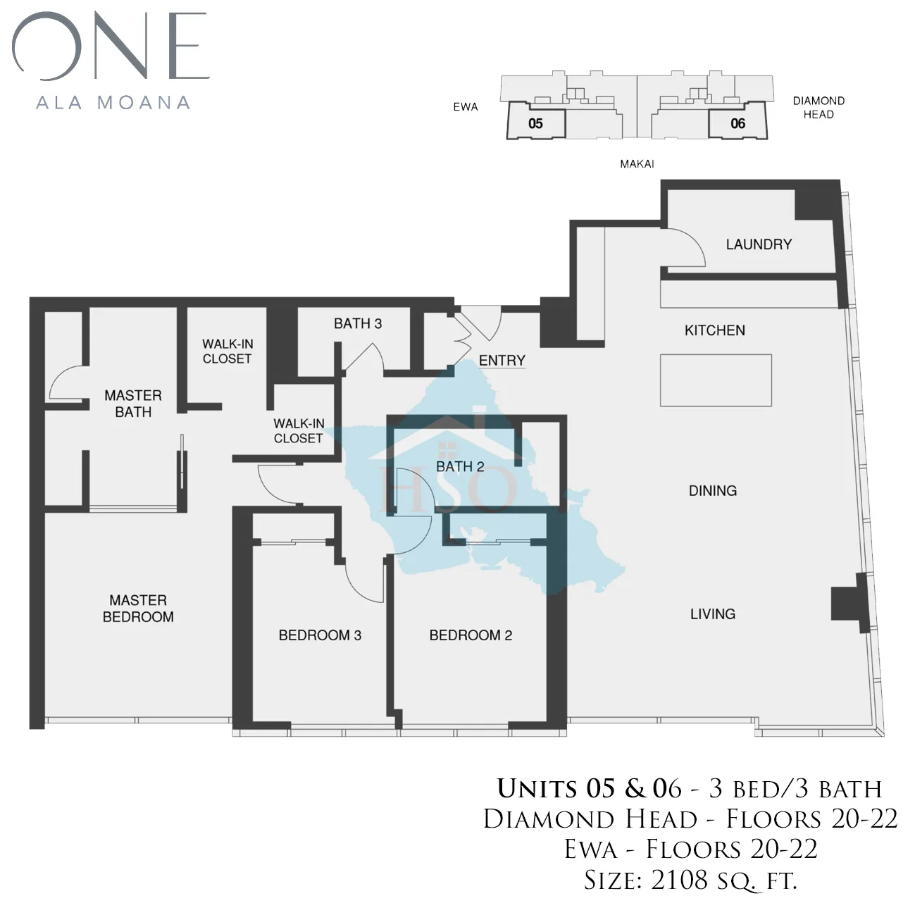 One Ala Moana 05 & 06 Floor Plan