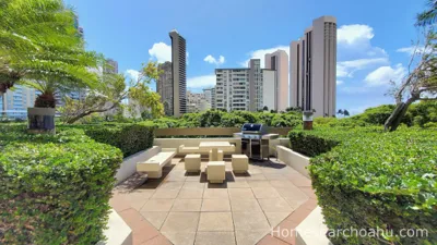 Yacht Harbor Towers BBQ Area