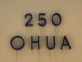 250 Ohua Sign